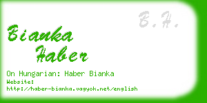 bianka haber business card